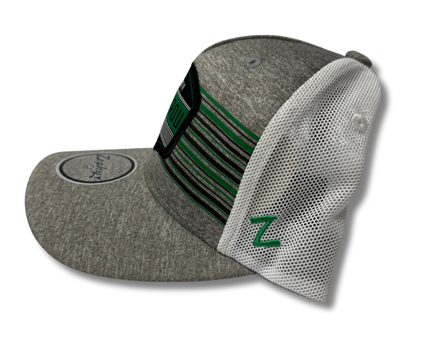 Grey Rougarou Stripe Trucker