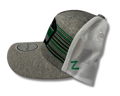 Grey Rougarou Stripe Trucker