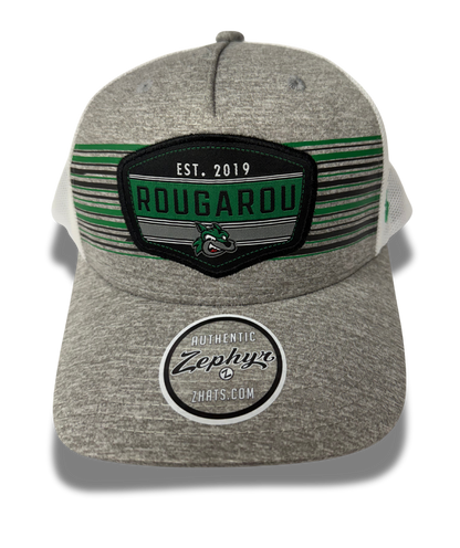 Grey Rougarou Stripe Trucker