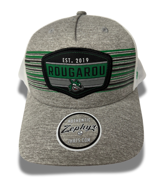 Grey Rougarou Stripe Trucker